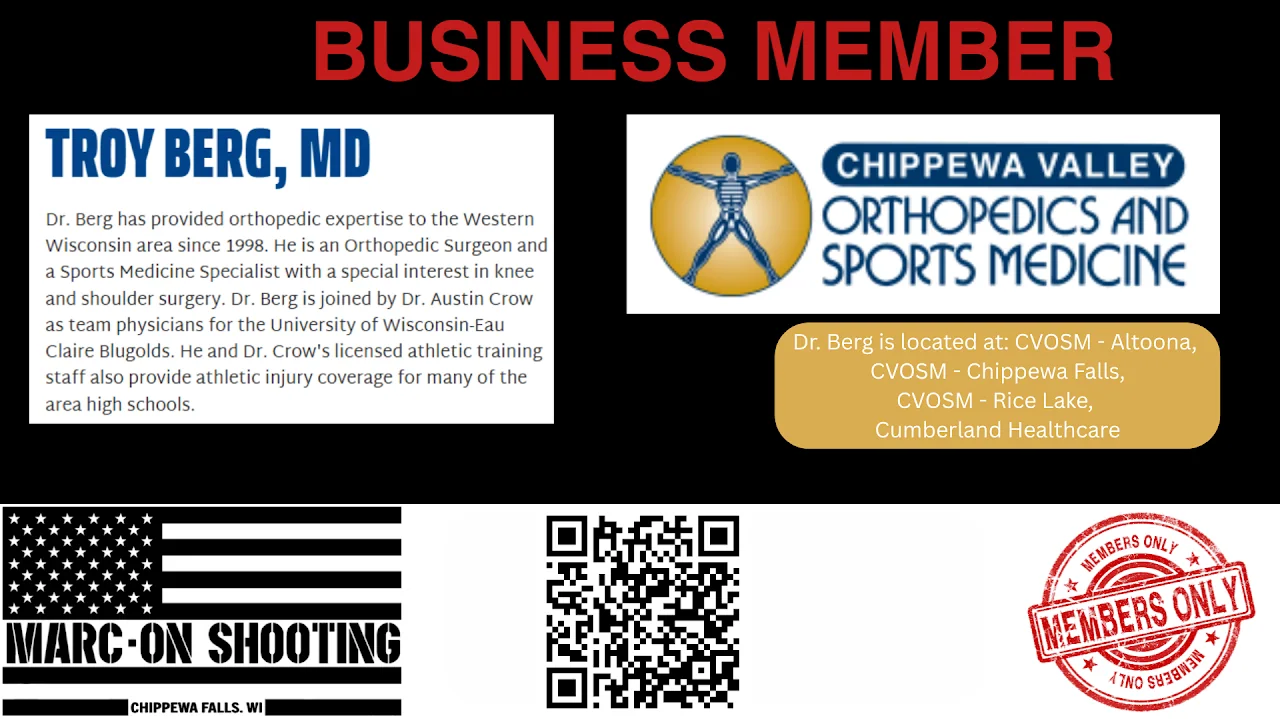 Marc-On business member graphic for Troy Berg, MD, and Chippewa Valley Orthopedics and Sports Medicine
