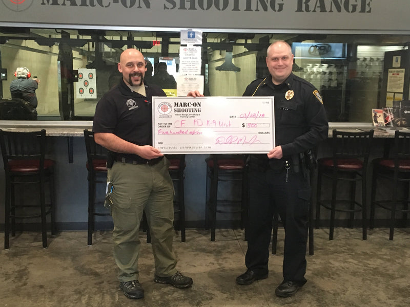 Marc-On Shooting Donates Profits from Patriot Art Show to Support Chippewa Falls Police K-9 Unit