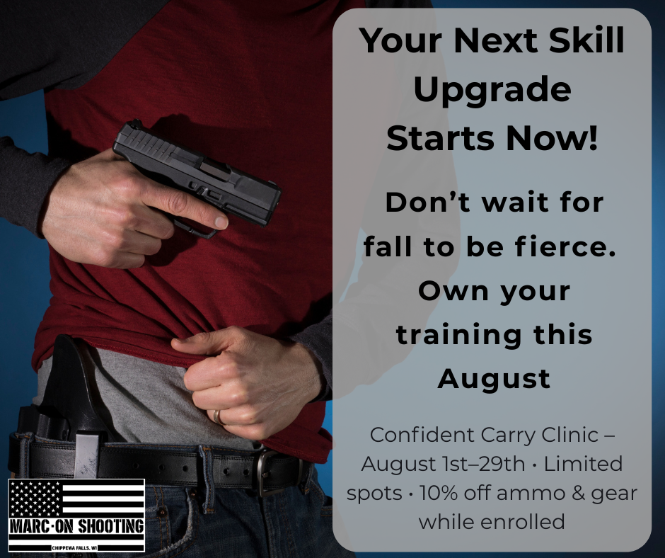 Marc-On Shootings Confident Carry Clinic NOT SOLD OUT, STOP IN or CALL TO SIGN UP