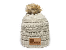 Load image into Gallery viewer, Faux Fur Ladies Pom Beanie

